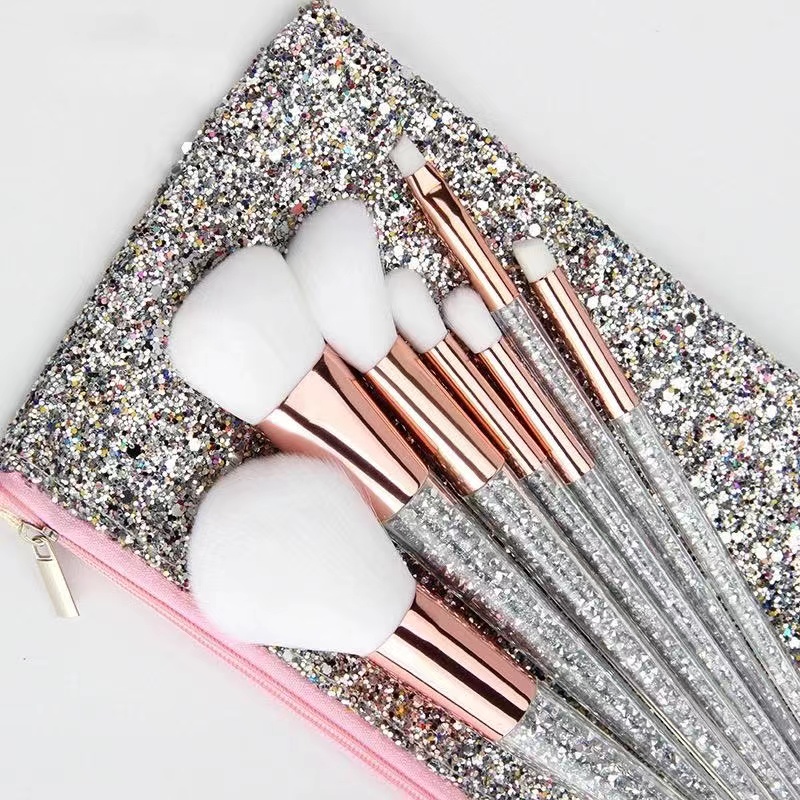 7pcs Glitter luxury brush set