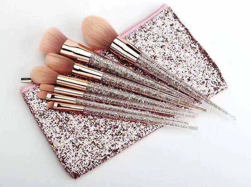 7pcs Glitter luxury brush set