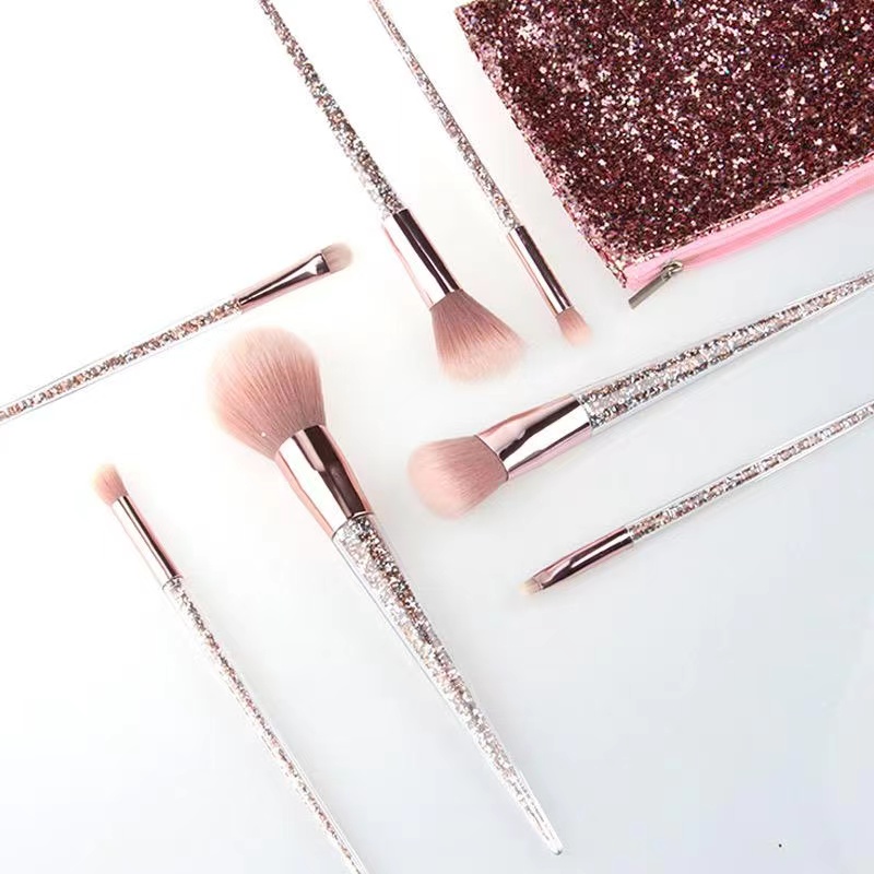 7pcs Glitter luxury brush set