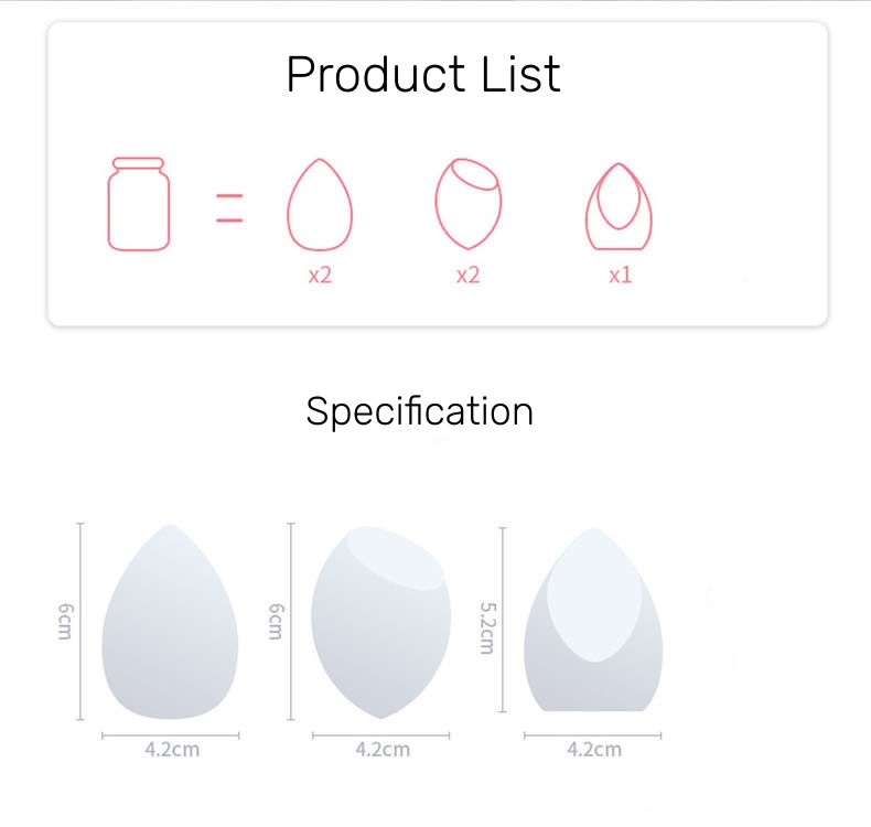 Makeup Sponge set