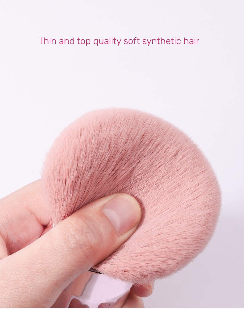 Pink Anged Face Brush