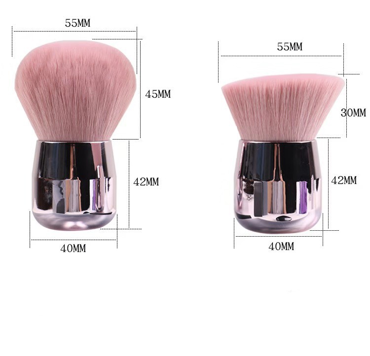 Pink Anged Face Brush