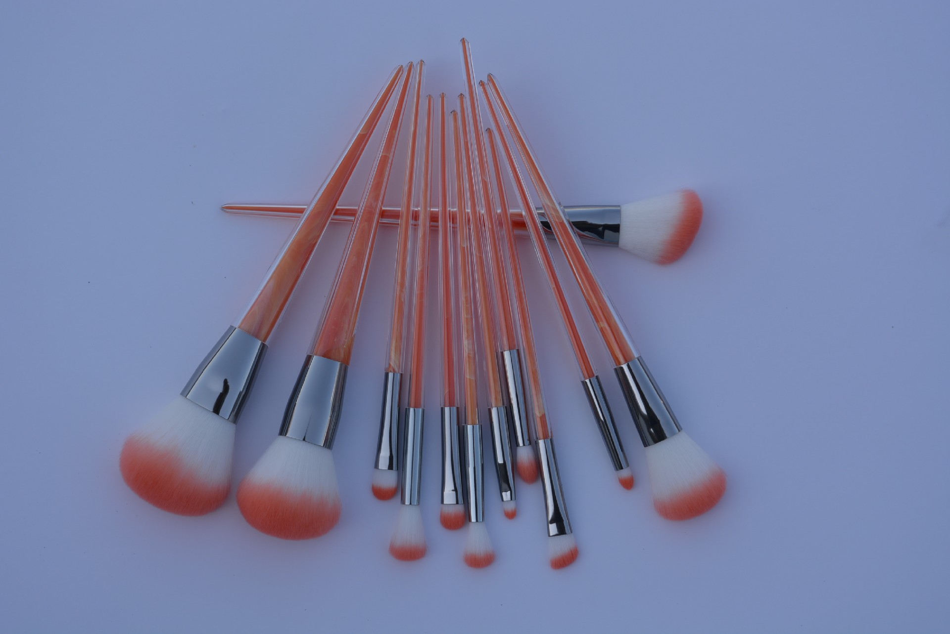 12pc Makeup Brush Set- Orange